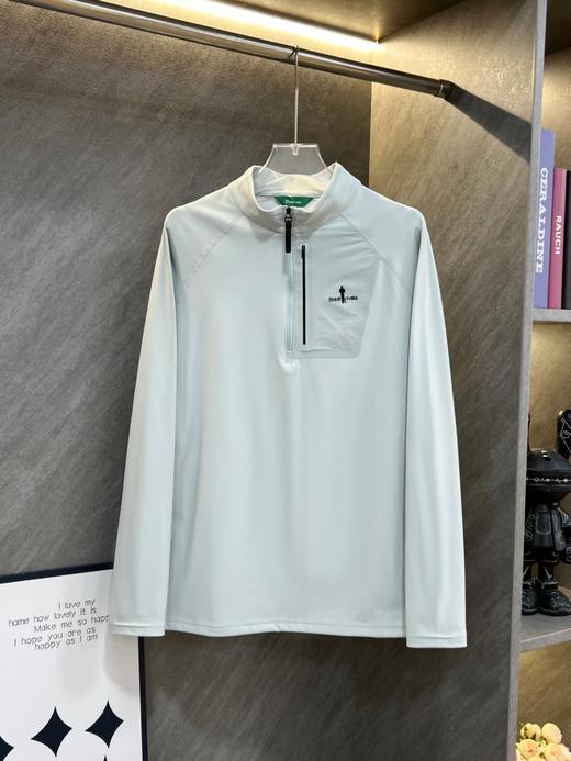 点此购买 比音勒芬秋冬季男士加绒立领长袖T恤衫 ss 340799 商品图3