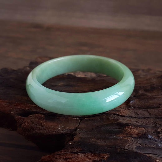 【天然正品】A货翡翠天然精品正桩细腻无纹裂糯种黄加绿59号翡翠手镯59号（皆取最大值）260625AH24 商品图4