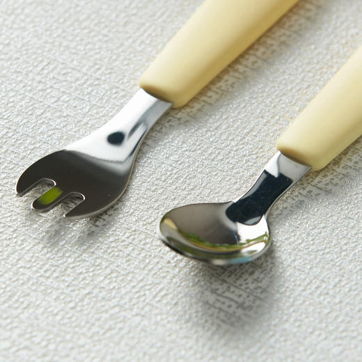 NITORI宜得利家居 可爱卡通儿童餐具不锈钢勺叉2件套 商品图3