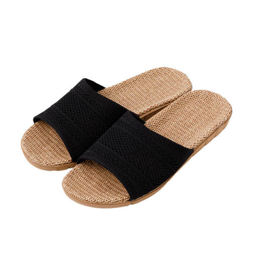 NITORI宜得利家居 室内日式女士拖鞋编织麻底居家拖鞋 商品图0