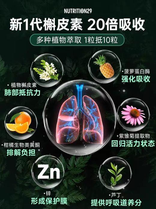【原装进口】Nutrition29清肺胶囊60粒 商品图2