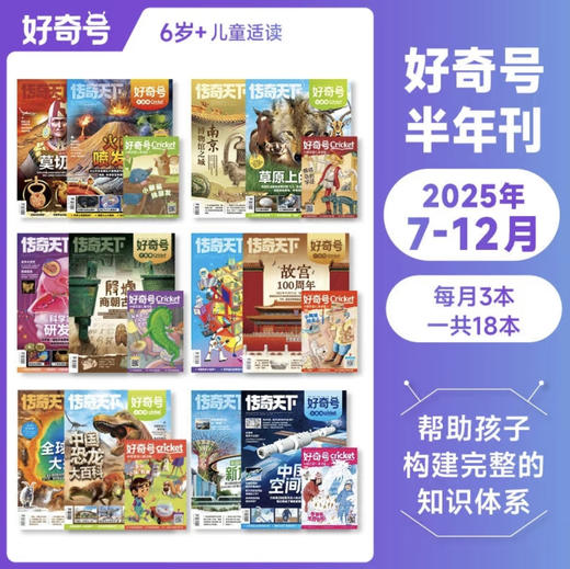 【25年7-12月】《好奇号+万物+商界少年》爆款科普过刊超值购 商品图1