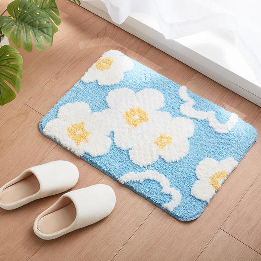 NITORI宜得利家居 云感浴室垫 花海 40x60 商品图0