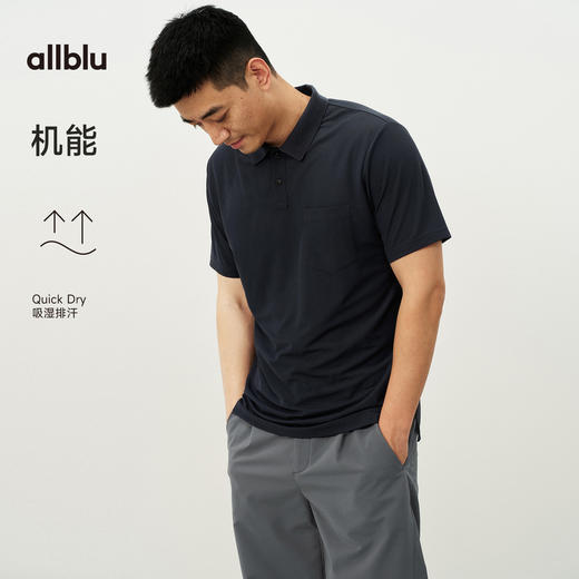 【春Vol.4】allblu男装“兼顾得体与舒适”26春夏【清爽珠地】男士短袖Polo衫ZY 商品图4