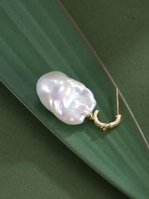 子佩集【月引潮音】银S925珍珠惜王妃耳钉【EM2879-XF】巴洛克镀金皮带扣2602 商品图4