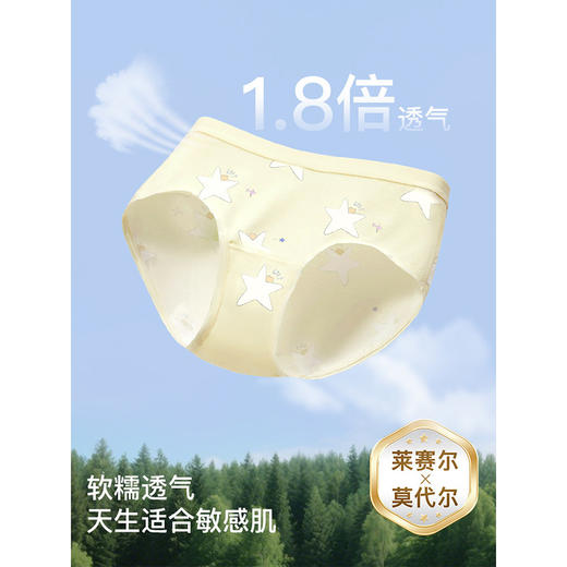 【E】likeuu成人内裤女款a类莱莫成人女平角三角短款5条装LC3261091 商品图2