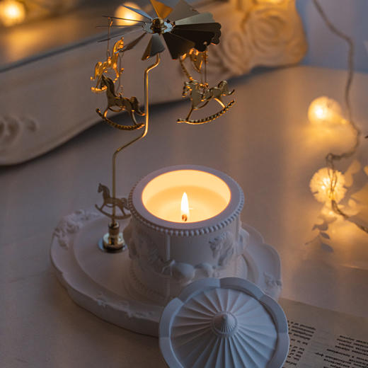 【轻奢雅韵❗️旋转木马香薰蜡烛】还原生活气息探索生活韵味，高级感生日礼物送女朋友闺蜜七夕情人节伴手礼送闺蜜礼品结婚订婚伴手礼生日礼物女生新年L 商品图3