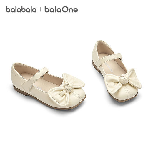 【balaOne】巴拉巴拉童鞋女童公主鞋2026夏新款甜美蝴蝶结小皮鞋 商品图4