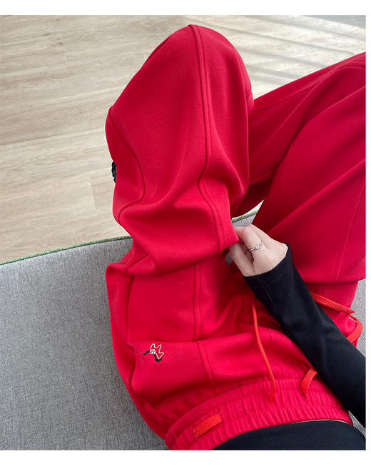 【春秋款小马刺绣华棉弯刀裤26006款】显高显瘦 修饰腿型 上身无束缚 穿出大长腿 商品图1