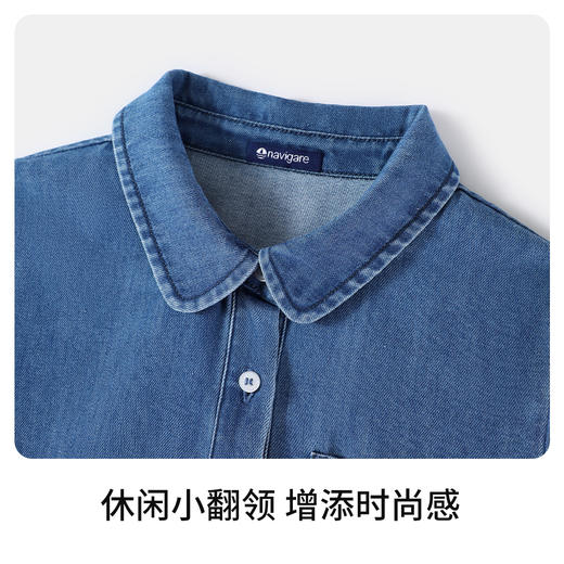 【 纳维凯尔】【120-165】意大利小帆船女童牛仔连衣裙 商品图6