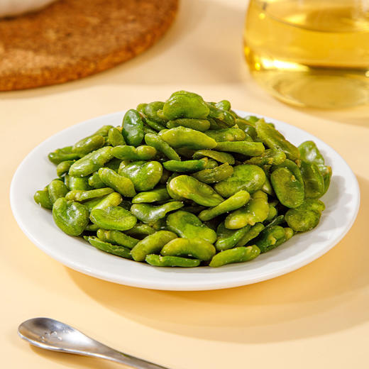 翡翠绿心蚕豆瓣#酥香可口，VF非高温油炸离心甩油工艺清爽不腻，罕见翡翠绿心品种原料，颗颗饱满，独立小袋包装，随心享用 商品图1