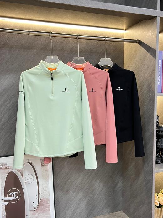 点此购买 比音勒芬女款半拉链立领加绒保暖打底衫 ss 338082 商品图0