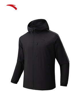 安踏无氟防泼水运动外套男士2026新款跑步训练梭织上衣152617624