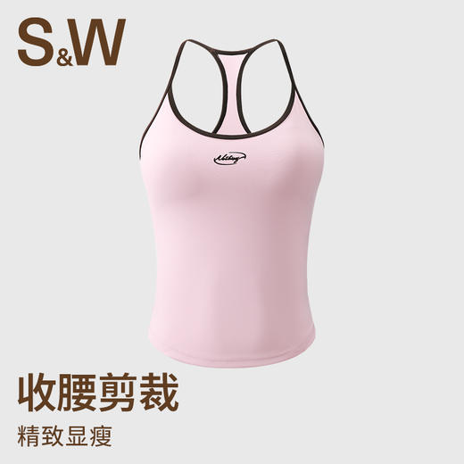 【SW速惟】跑步撞色细肩带运动美背背心内衣8365 商品图3