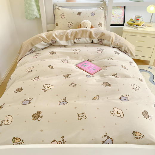 水漾家纺-宿舍全棉印花学生三件套 商品图3
