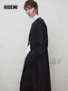 HIDEMI 绵羊毛设计感黑色简约圆领长款西装西服外套 商品缩略图4