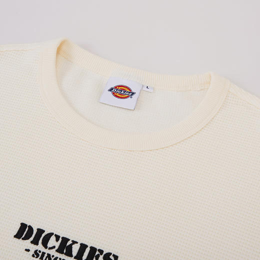 Dickies【田嘉瑞同款】华夫格面料长袖卫衣字母刺绣圆领上衣 DK0A8821 商品图5