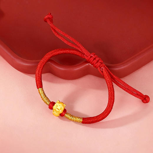 周六福-足金马携福至手绳★ 商品图4