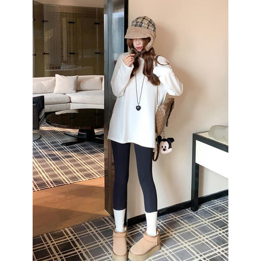 【110元任选2件】现货！韩系侧边开叉长袖t 商品图2