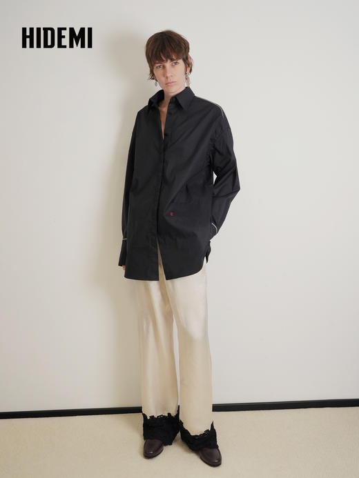 HIDEMI 极简设计感翻领衬衫外套上衣 商品图6