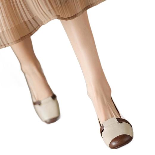 软皮复古单鞋女粗跟秋新款时尚百搭玛丽珍软皮软底不累脚女鞋35-40★娃娃优选 商品图3