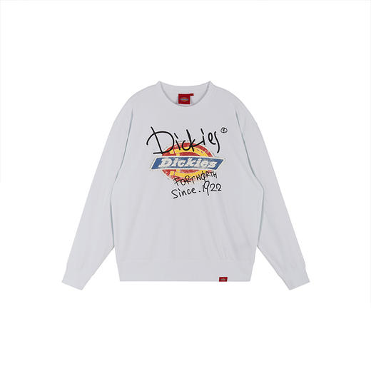 Dickies复古美式印花圆领卫衣男女同款宽松休闲情侣上衣DK0A88KQ 商品图4