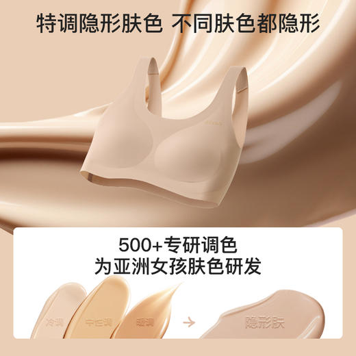 【E】likeuu少女内衣粉底液隐形文胸学生女大童发育期小背心LC1152012 商品图2