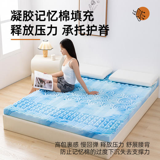 水漾家纺-宿舍单人床可拆卸针织7区抗压护脊记忆棉床垫 商品图2