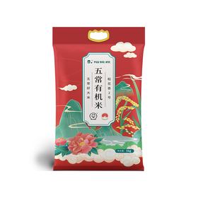 【寒地有机，软糯回甘】稻梁菽五常有机稻花香大米有机红色袋装5kg