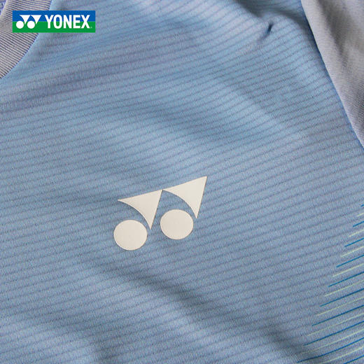 【618活动进行中】YONEX尤尼克斯yy羽毛球服国羽系列透气速干短袖1158326BCR运动T恤 商品图2