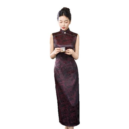 港风无袖改良新中式旗袍，时尚改良民国女士高级感旗袍GX-23159 商品图4