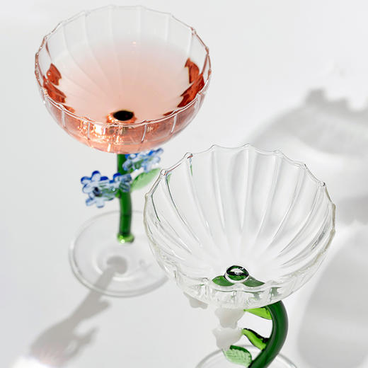 ichendorf  植物园系列意大利进口手工可爱立体花型耐热玻璃水杯 商品图3