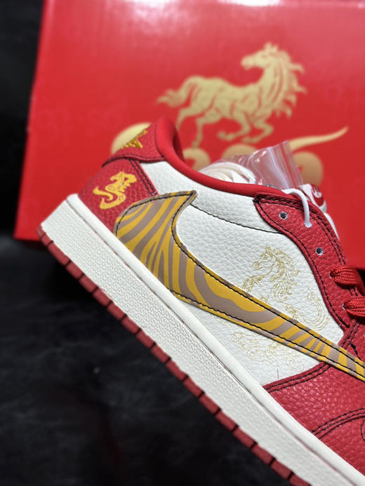 秋冬特惠💰430 Air Jordan 1 low 马年限定 乔一低帮倒钩板鞋 公司品质出货 商品图6