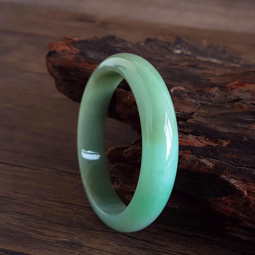 【天然正品】A货翡翠天然精品正桩细腻无纹裂糯种黄加绿59号翡翠手镯59号（皆取最大值）260625AH24 商品图6