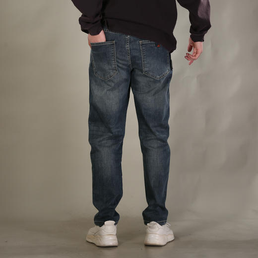 DRONKOO 2026 织带腰带表袋双7皮标织唛中厚牛仔长裤 商品图4