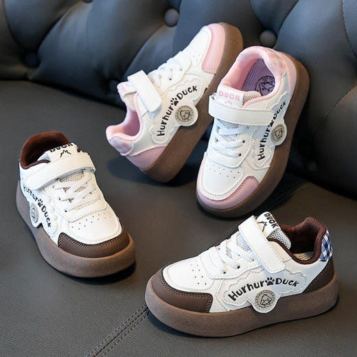 【小黄鸭】2026儿童板鞋多巴胺春季板鞋新款女童鞋子软底运动鞋男宝休闲鞋26-37 商品图8