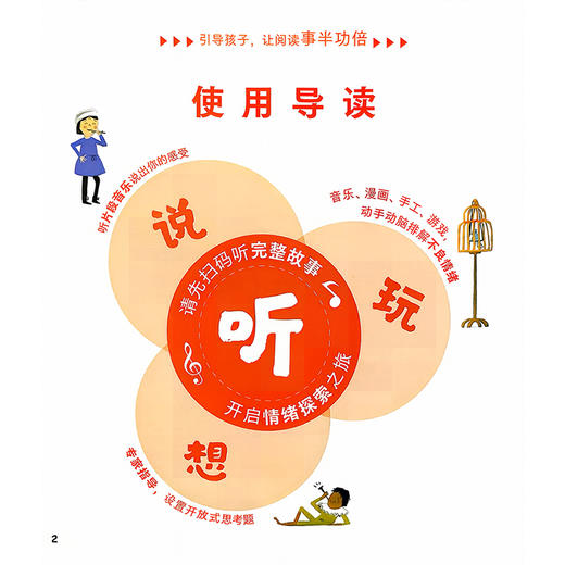 给孩子的心灵音乐美育绘本 秘密 卡琳.赫希柏格 配有情绪卡片及讲义指导家长帮助孩子共同解决不良情绪的心理问题 人民卫生出版社 商品图3