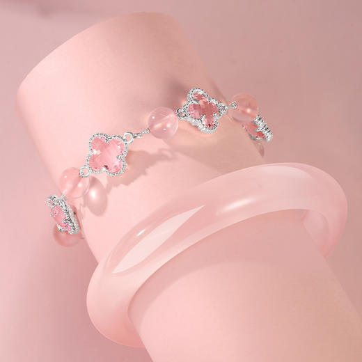 金六福吉祥浅粉樱樱幸运草套装★ 商品图4