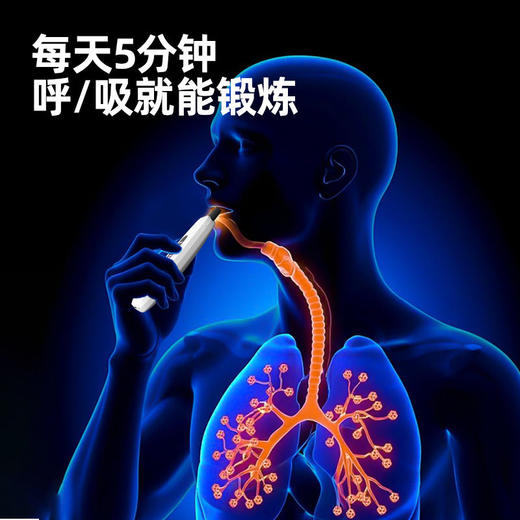 【每天5分钟 轻松提升肺活量】MACYO/麦克羊智能呼吸训练器腹式呼吸训练锻炼心肺活量耐力爆发力 既是肺活量训练器也是肺活量检测仪 商品图1
