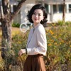 西子/醋酸桑蚕丝莫代尔经典气质木耳边立领优雅上衣/SYHY0261 商品缩略图1