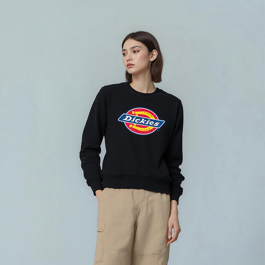 Dickies经典大LOGO卫衣 圆领长袖宽松休闲百搭上衣男女情侣款 DK0A88MI 商品图0