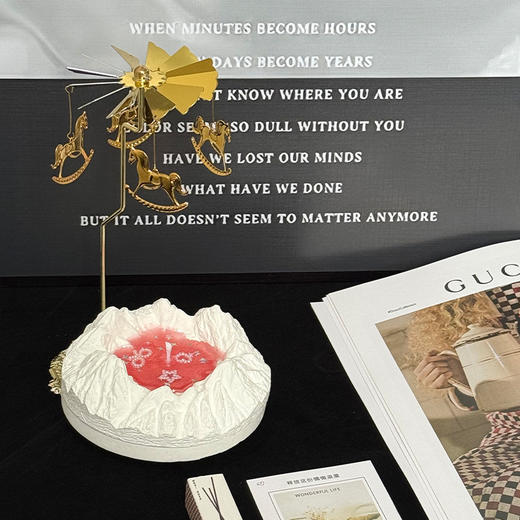 【创意好物❗️冰川香薰蜡烛礼盒】点一盏烛光「予自己一段浪漫时光」珍珠和亮片在“温泉”里面沸腾，生日礼物女孩送闺蜜，七夕小众520情人节礼物L 商品图2