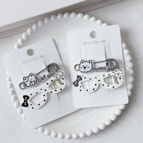 波点银眼镜组合对装发夹-纪念日百货门店同款169149231