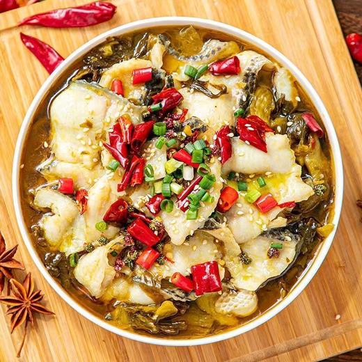 【无刺吃的爽❗️老坛酸菜鱼】一口酸爽鲜香入魂，活鱼现切鱼肉当然鲜嫩，金汤酸菜鱼半成品，黑鱼快手菜懒人酸菜鱼水煮黑鱼片家用速食预制菜QQ 商品图0