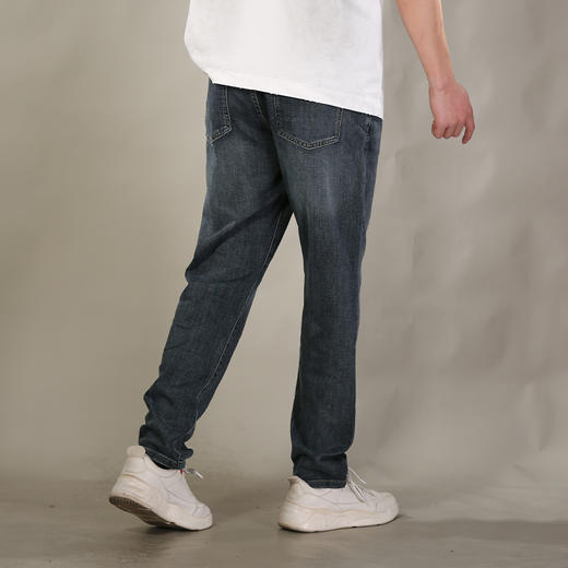 DRONKOO 2026 正常腰表袋后绿刺绣字母中厚牛仔长裤 商品图3