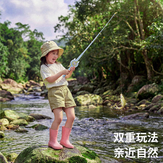 TOI图益风筝儿童微风易飞风筝2026新款儿童手持风筝钓鱼二合一【春日活力运动专场】 商品图2