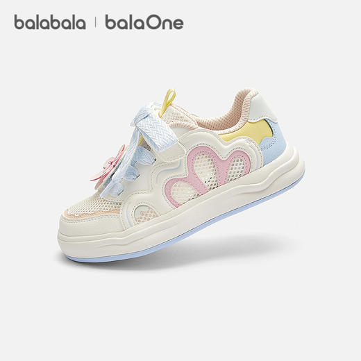 【balaOne】巴拉巴拉童鞋儿童板鞋低帮女童小白鞋2026夏新款鞋子 商品图0