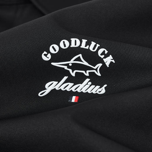 【莫代尔】德鲨黑色短袖POLO衫男青年休闲上衣翻领打底T恤 商品图3