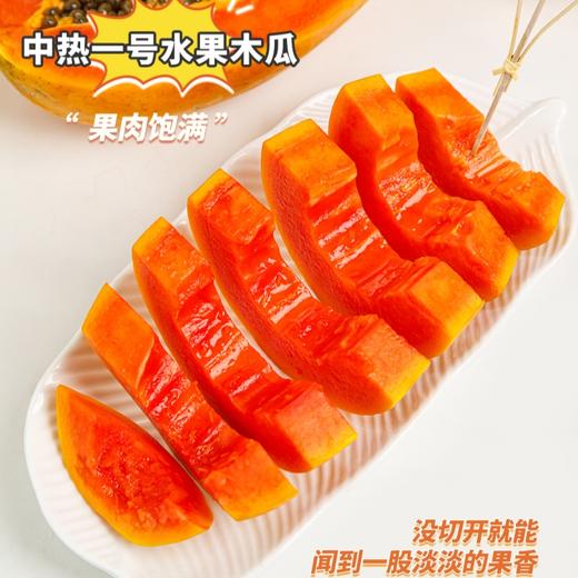 【海南三亚】水果木瓜 现摘现发，细腻香甜，入口即化 直接吃/拌酸奶/炖甜品/打奶昔等吃法多样 商品图3