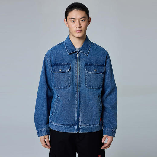 Dickies夹克  复古潮流简约拉链翻领情侣男女牛仔外套DK0A889M 商品图5